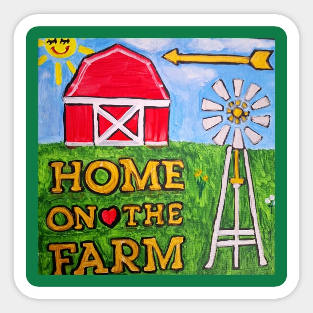 Home on the Farm Sticker by Oregon333